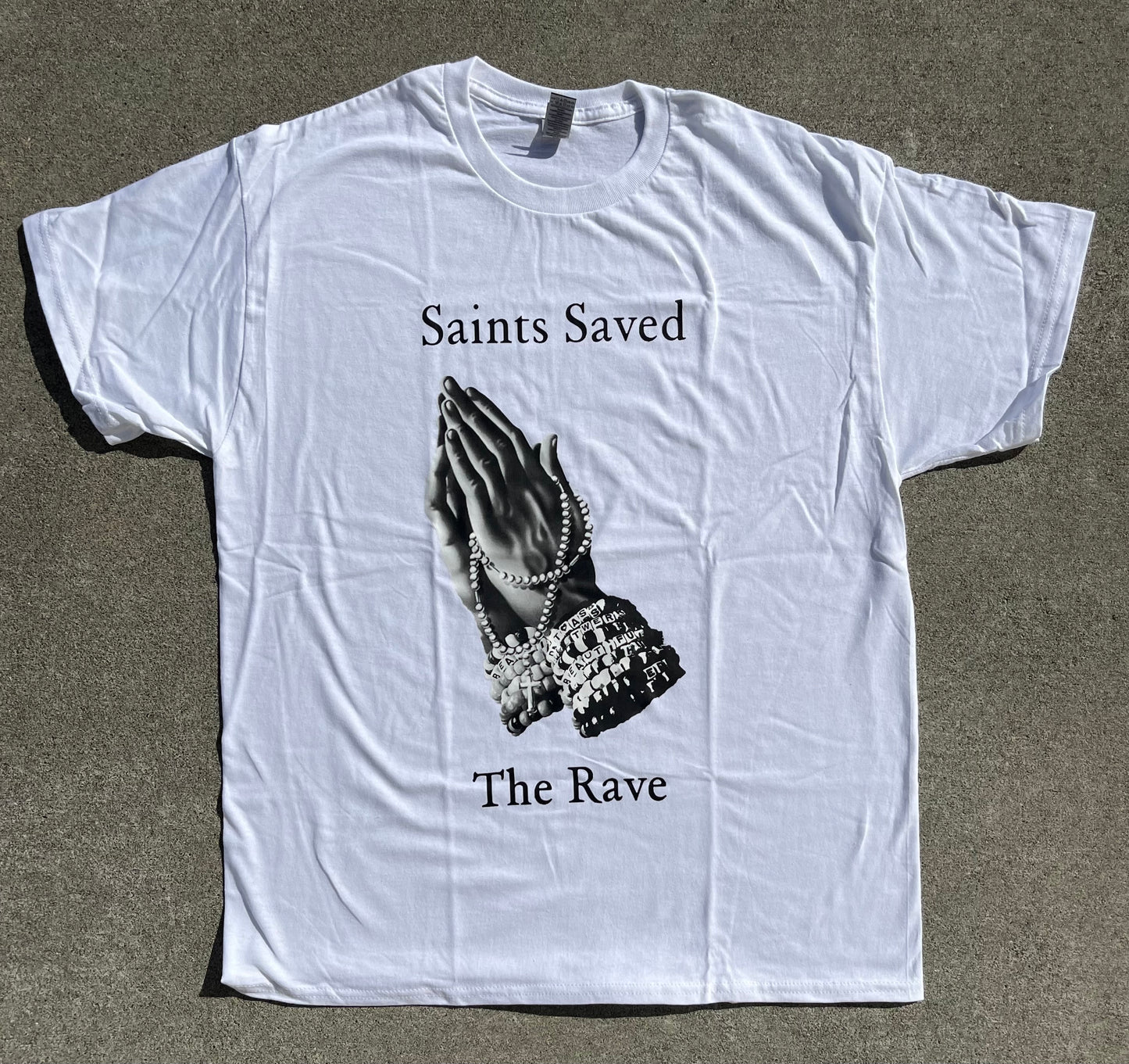 Saint saved the rave t-shirt